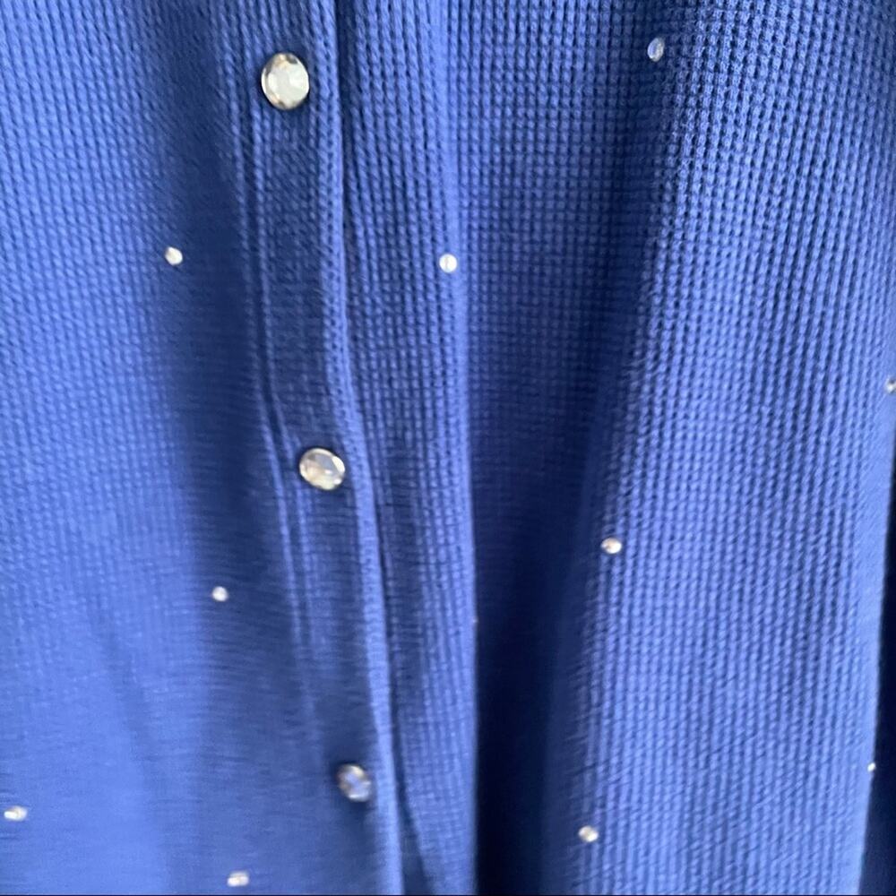 The Quacker Factory Waffle Textured Button Down - image 5
